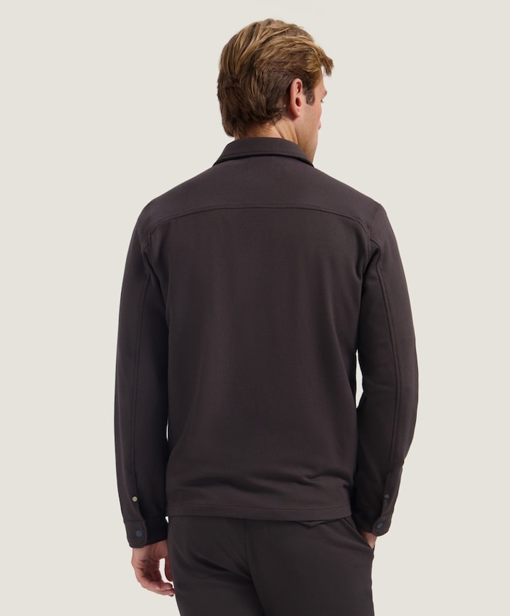 Heren overshirt bruin