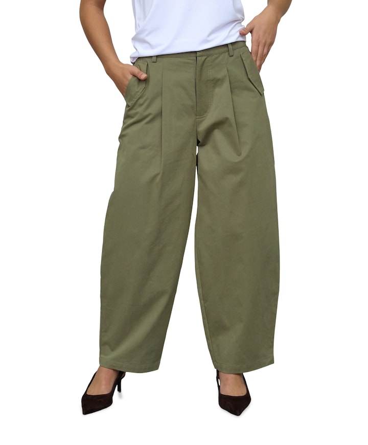 EDITH-PA dames broek groen