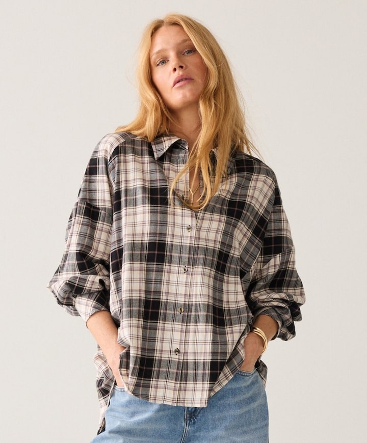 Dames blouse grijs