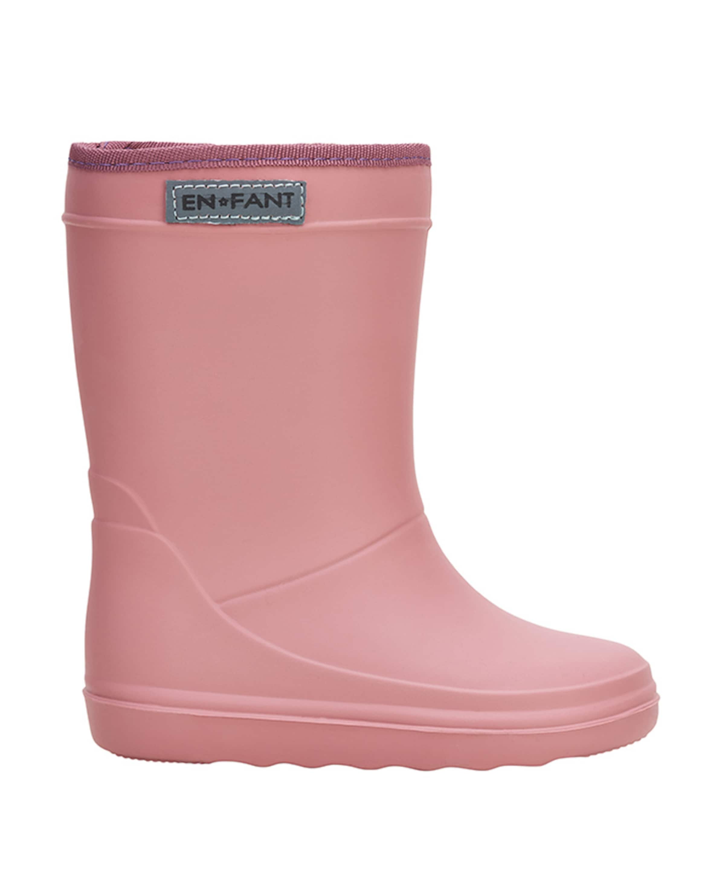 Thermo boots solid regenlaarzen  roze