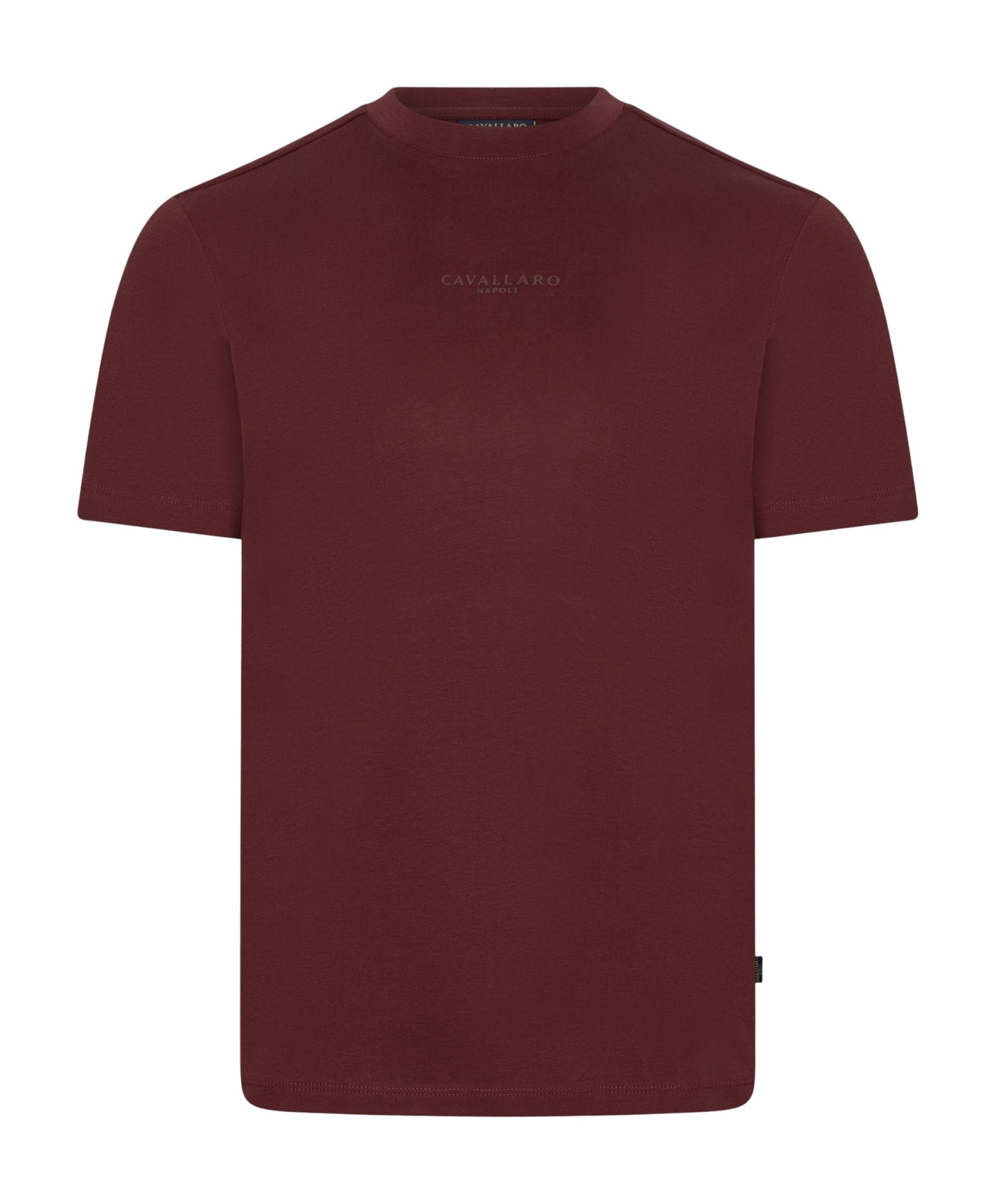 Heren T-shirt bordeaux