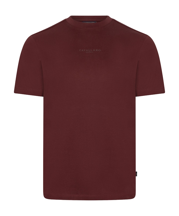 Heren T-shirt bordeaux