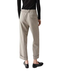 Meeri herringbone pantelon grijs