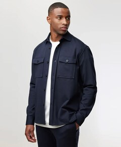 Heren overshirt blauw