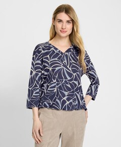 Dames longsleeve blauw