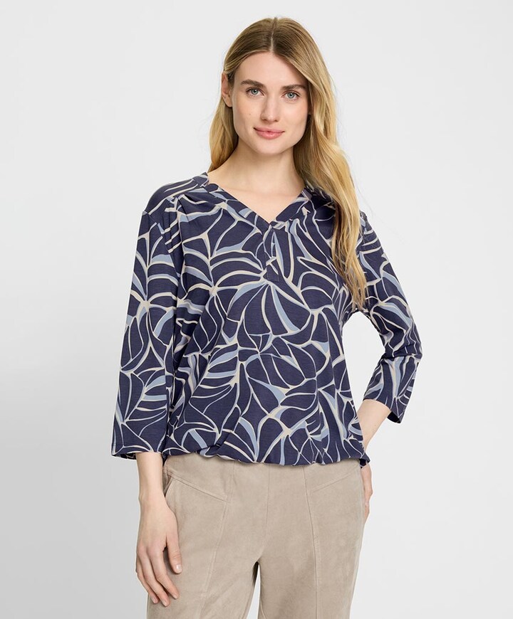 Dames longsleeve blauw