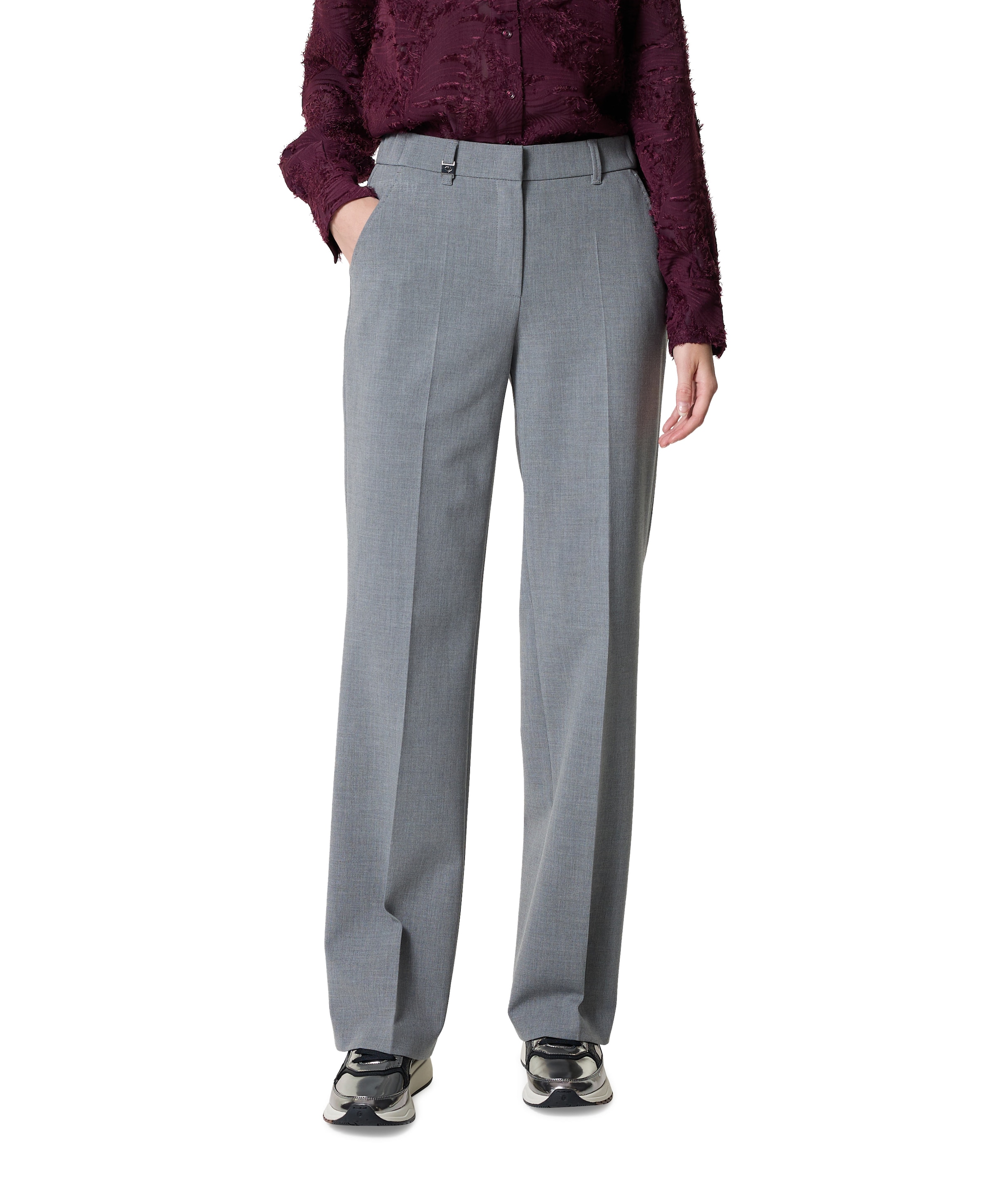 Luisa Wide Leg pantalon grijs