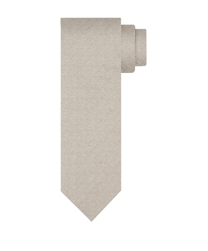 Heren stropdas beige