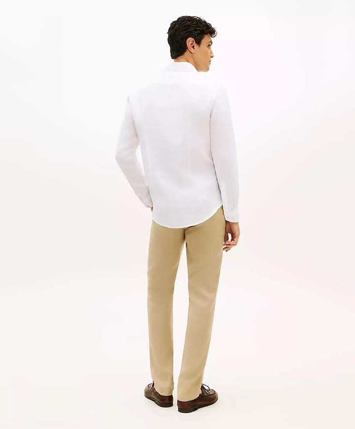 Heren overhemd lange mouw wit