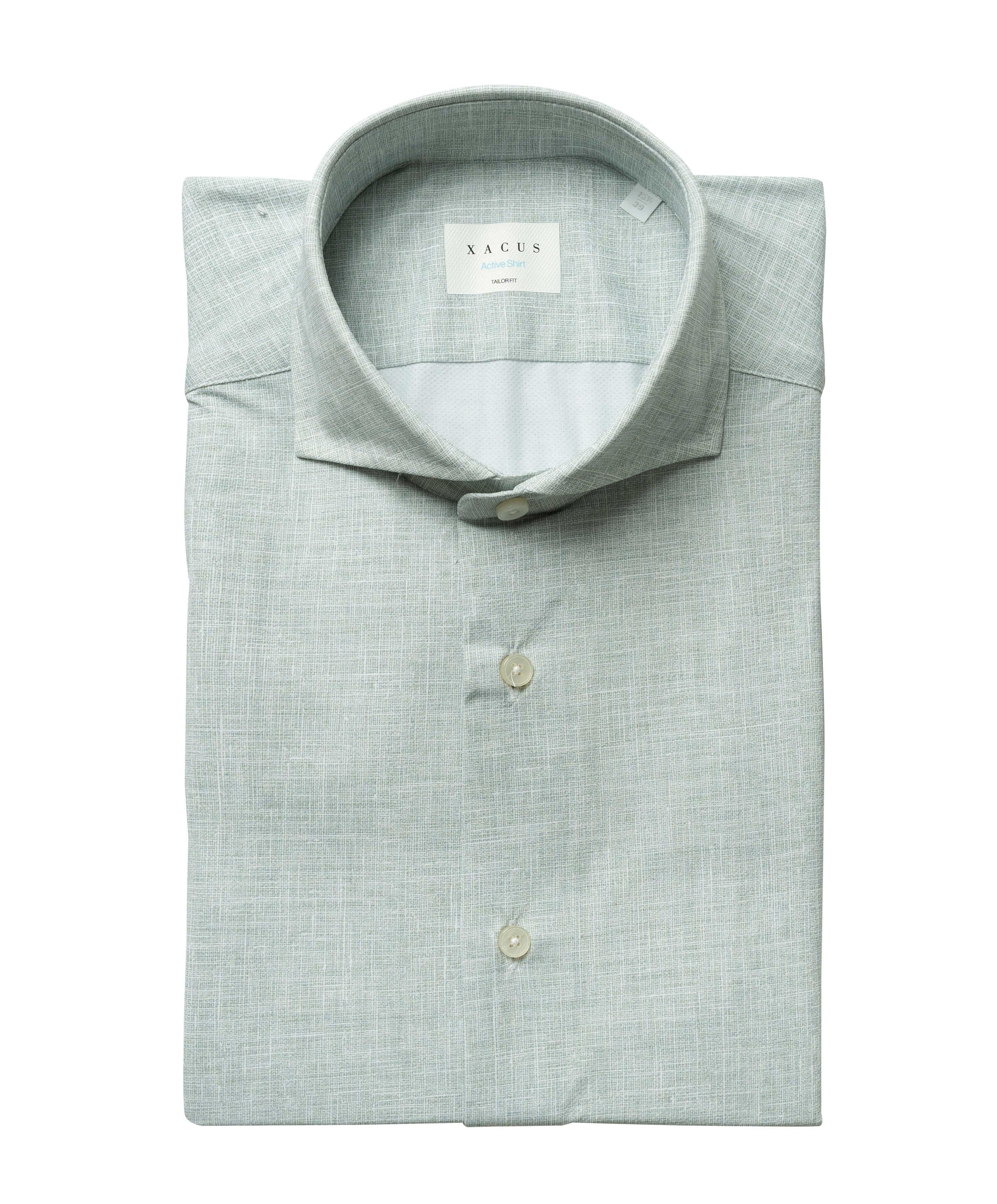 Overhemd lange mouw groen