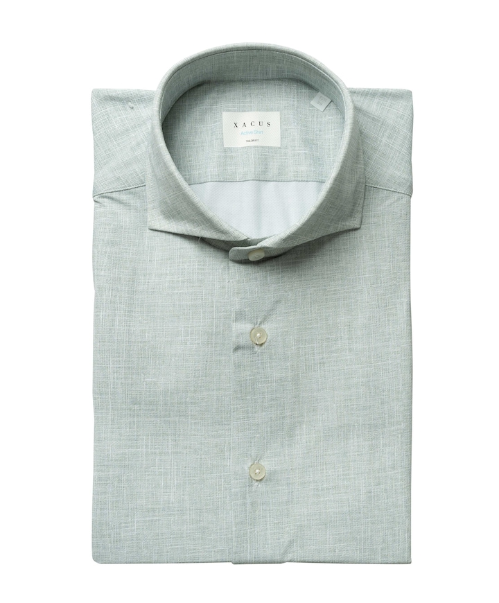 Overhemd lange mouw groen