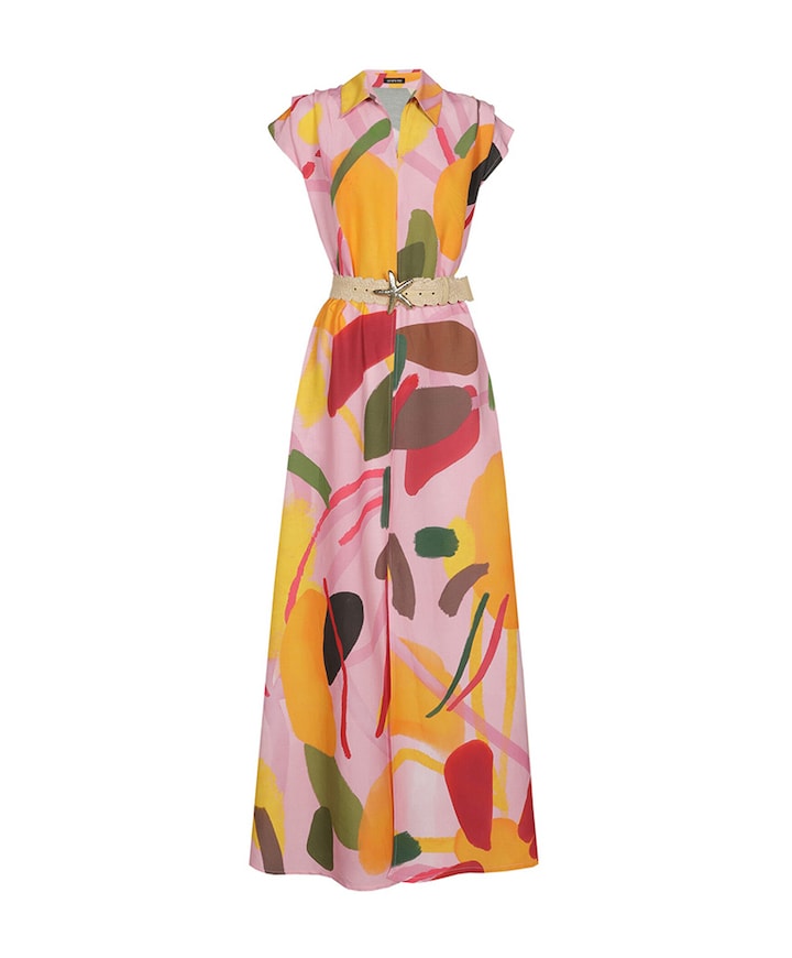 Dames jurk multicolor