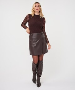 Dames rok bruin