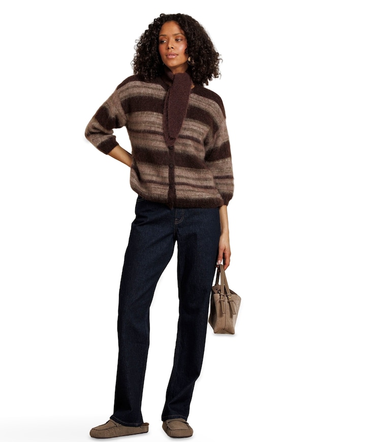 Sage straight dames jeans blauw