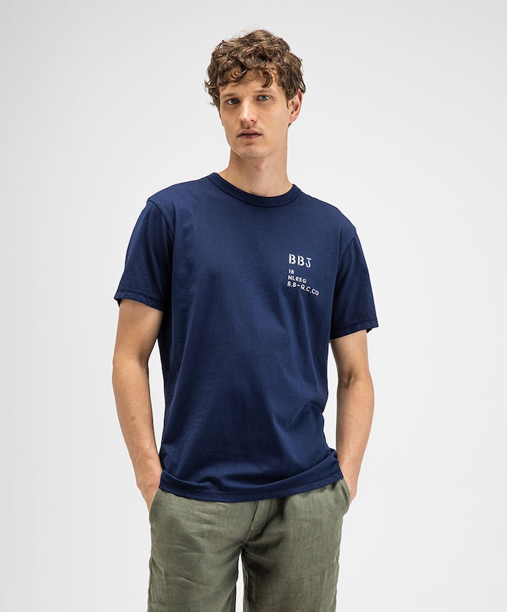Heren T-shirt blauw