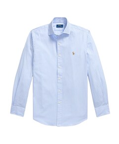 Heren overhemd lange mouw blauw
