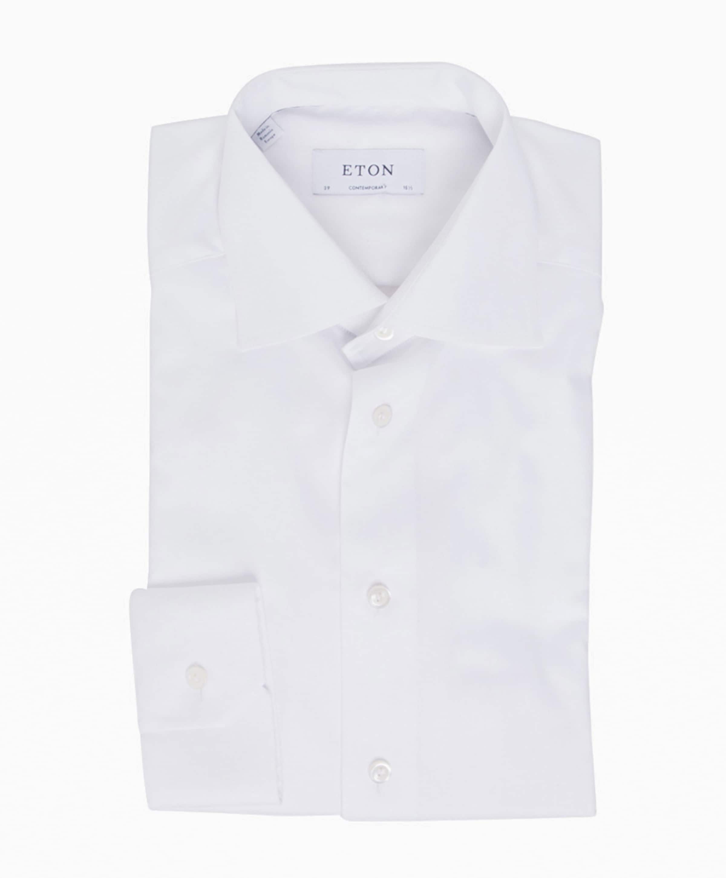 Heren overhemd lange mouw wit