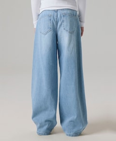 NKFROSE HW WIDE JEANS 1411-TE NOOS meisjes jeans blauw