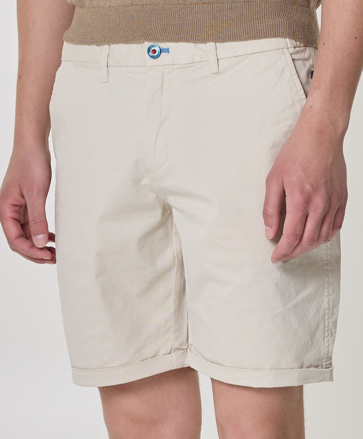 CHINO heren korte broek ecru