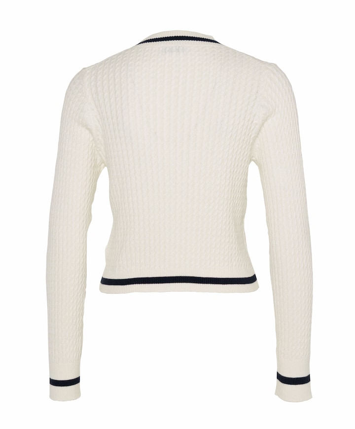 Dames vest ecru
