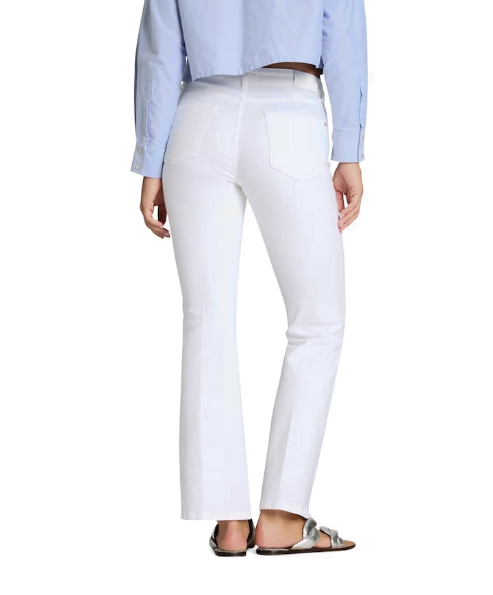 Paris flared dames jeans wit