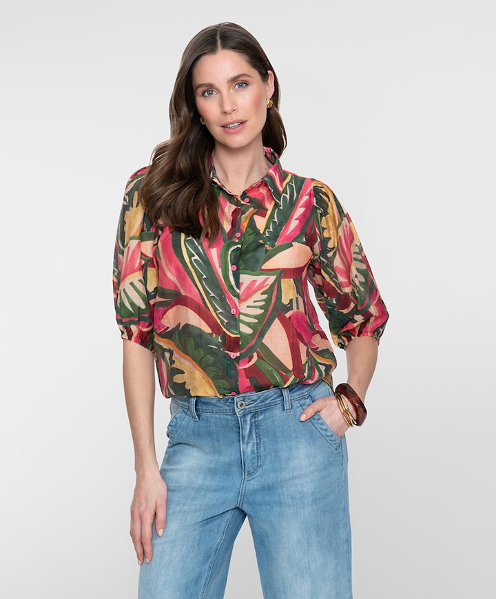 Dames blouse multicolor