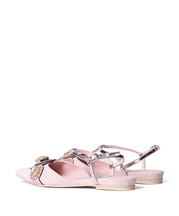 dames slingbacks roze