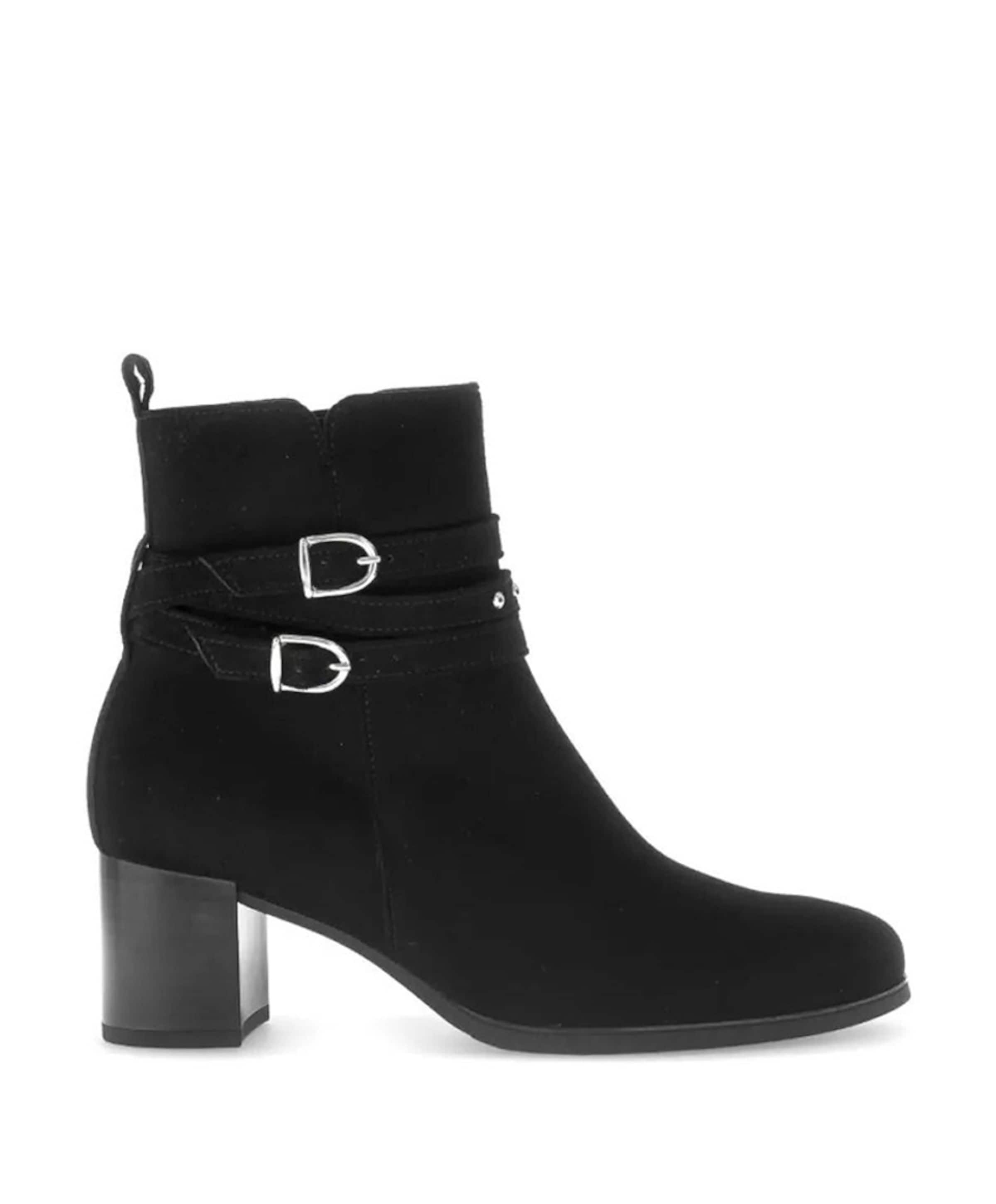 dames enkellaarzen zwart