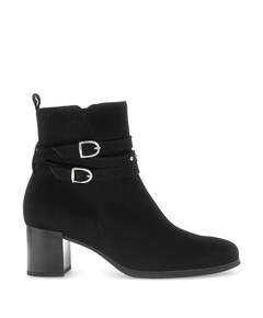 dames enkellaarzen zwart