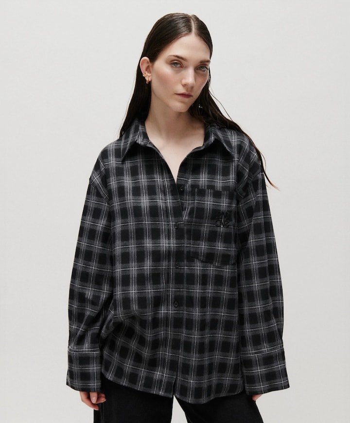 Dames blouse grijs