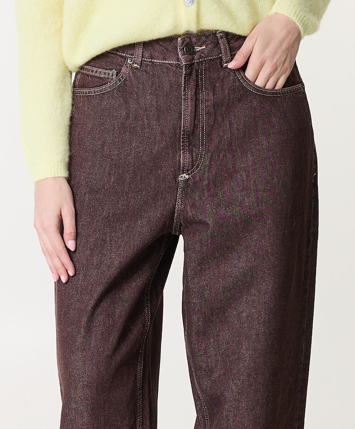 Oshow dames broek bruin