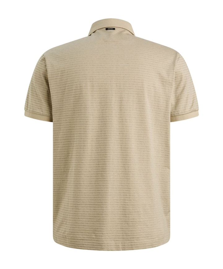 Heren polo beige