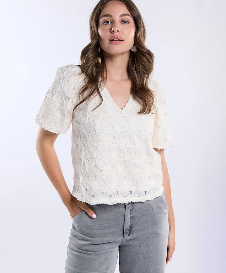 Dames blouse ecru