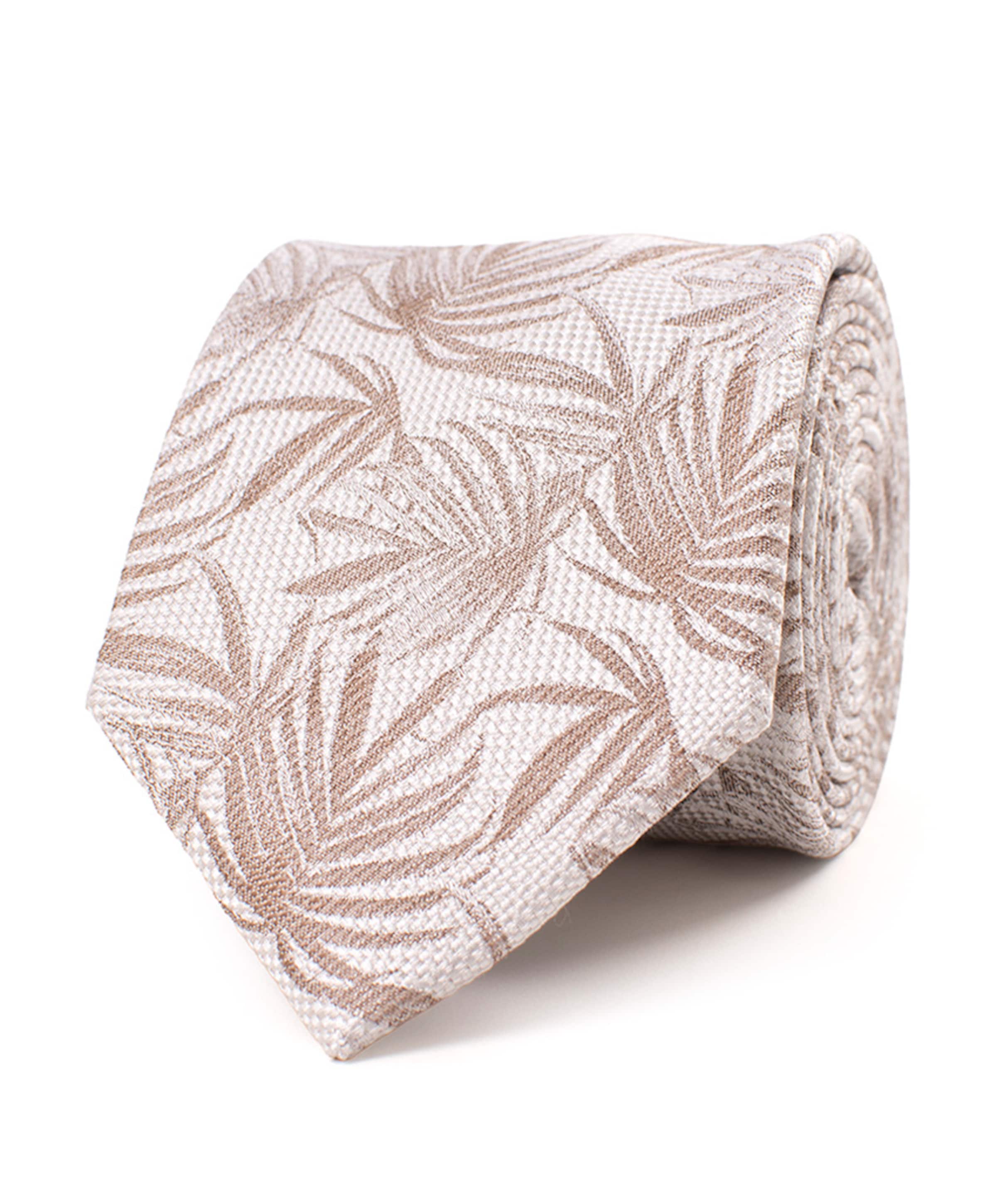 Heren stropdas beige