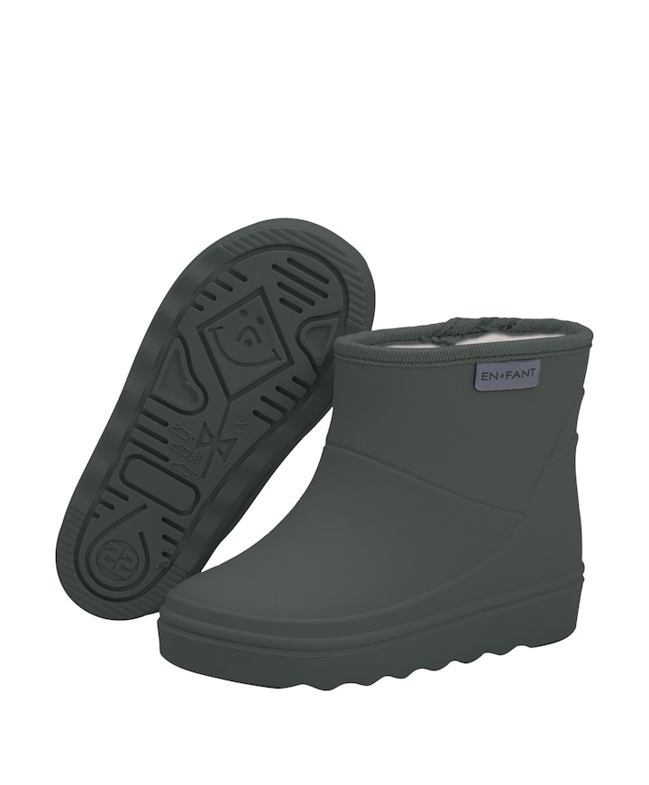 Thermo Boots Short regenlaarzen  groen