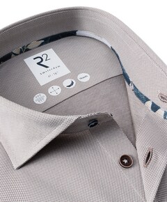 Heren overhemd extra lange mouw beige
