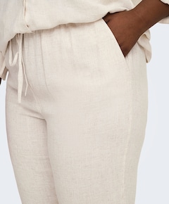 CARSIESTA HW PULL-UP LINEN BL PNT N dames broek ecru