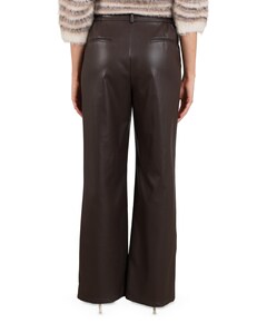 Beverly Pockets PU dames broek bruin