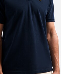 Heren polo blauw