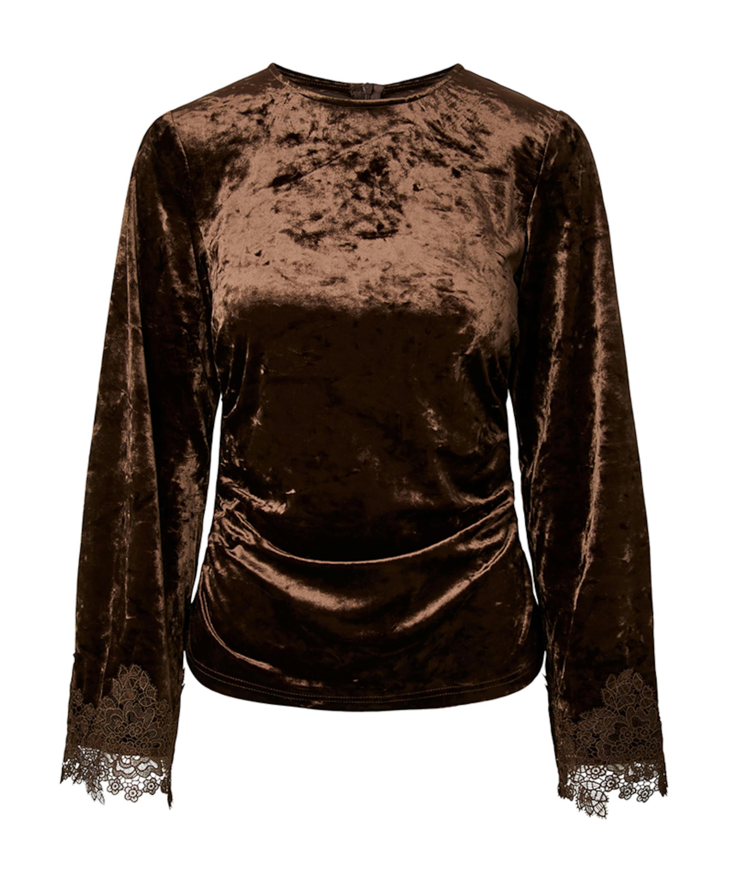 Dames top bruin