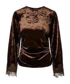 Dames top bruin