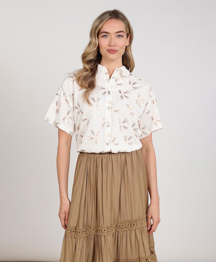 Dames blouse ecru