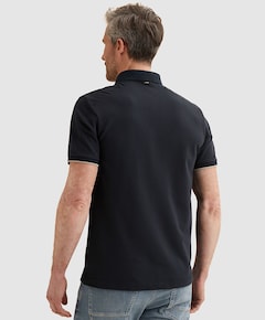 Heren polo blauw