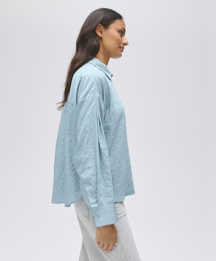 Dames blouse blauw