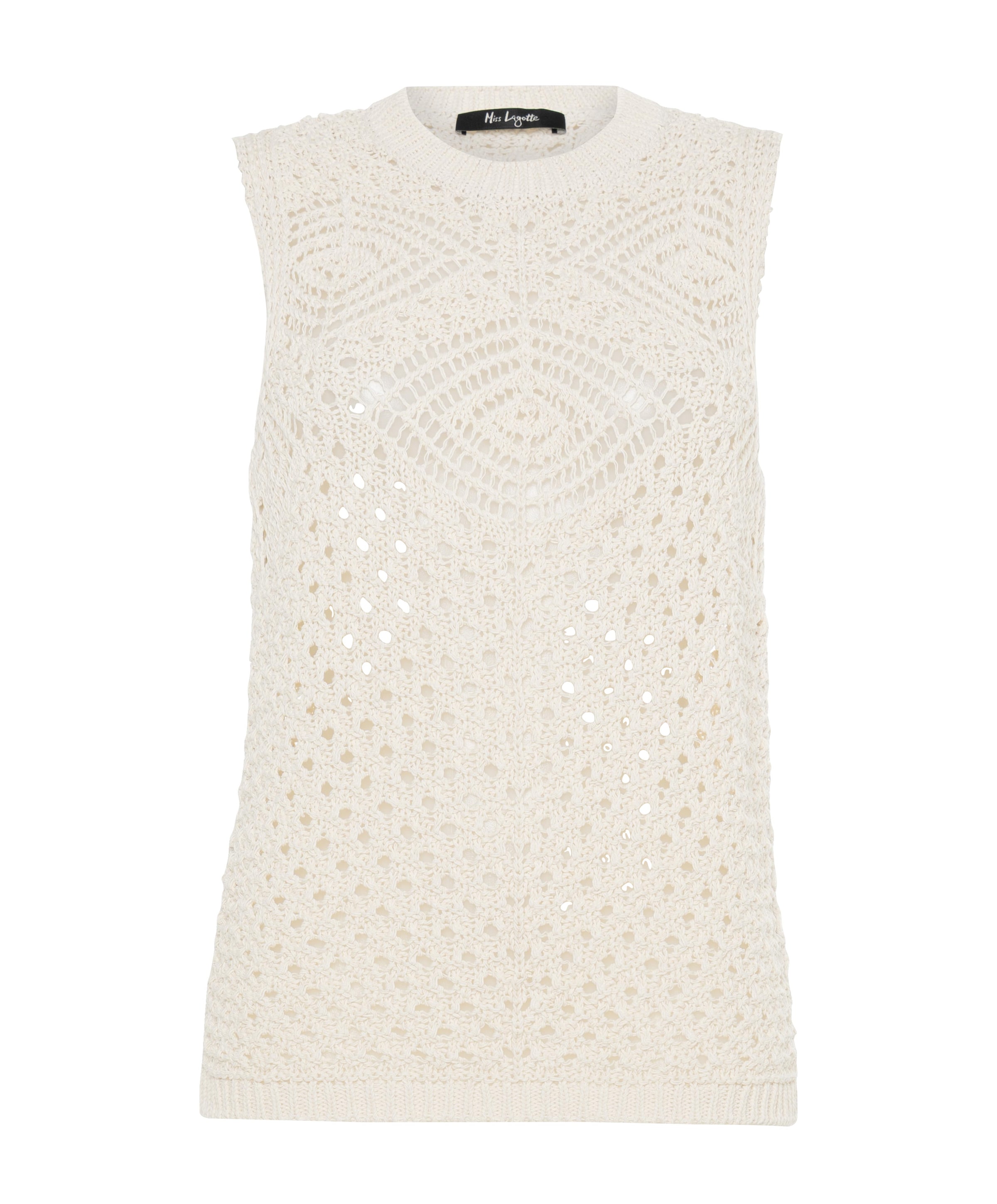 Dames top ecru