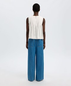 Dames top ecru