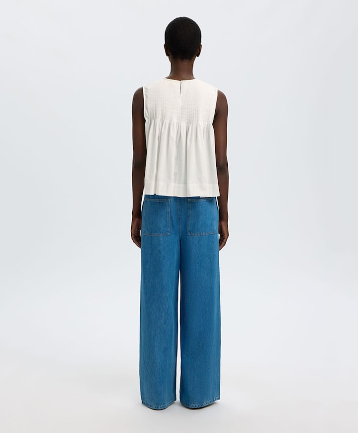 Dames top ecru