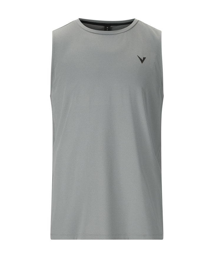 Heren singlet grijs
