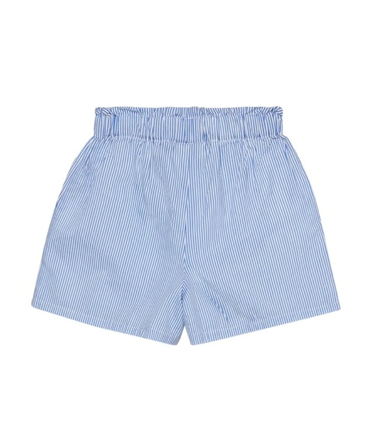 Stripe meisjes korte broek blauw