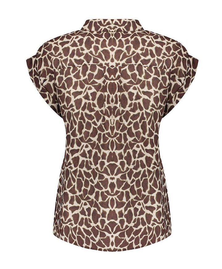 Dames blouse bruin
